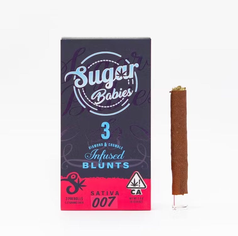 Photograph of product: Sugar Daddy - 3.5g 007 3 Pack Infused Blunts Oui'd