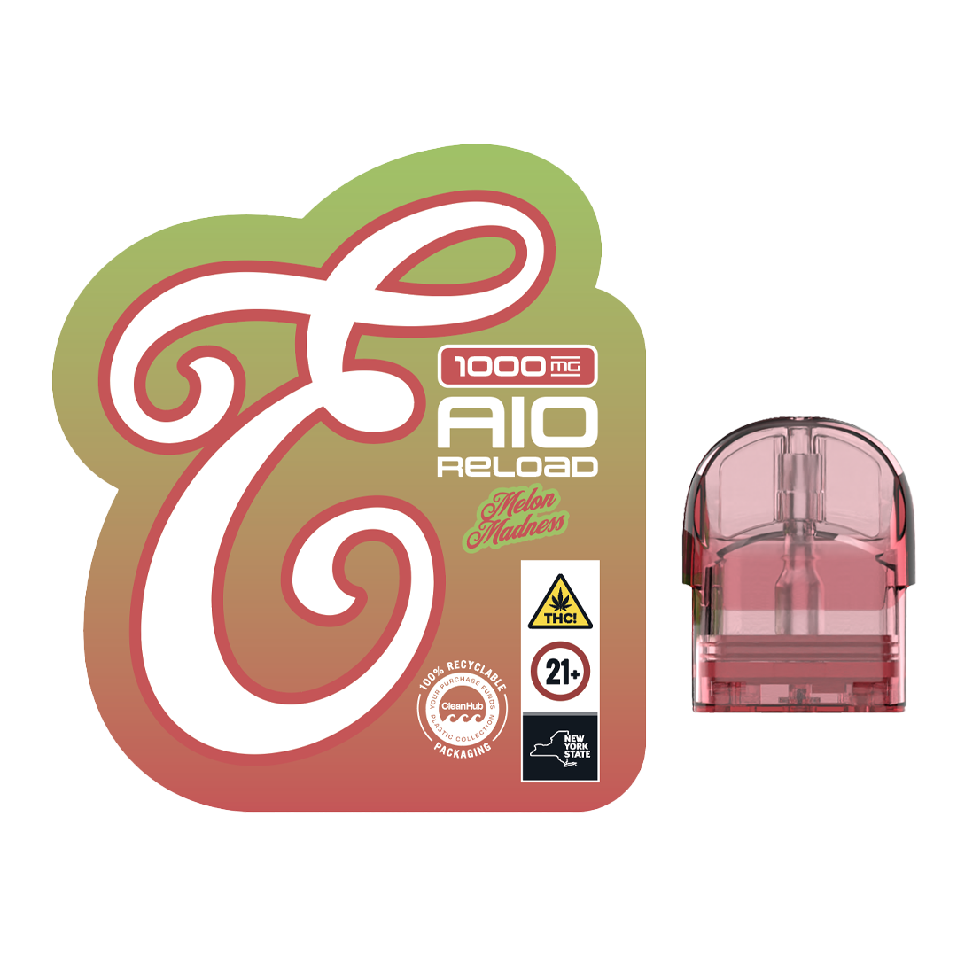 Photograph of product: Eureka | Melon Madness Fusion | Vape AIO Reload | Hybrid