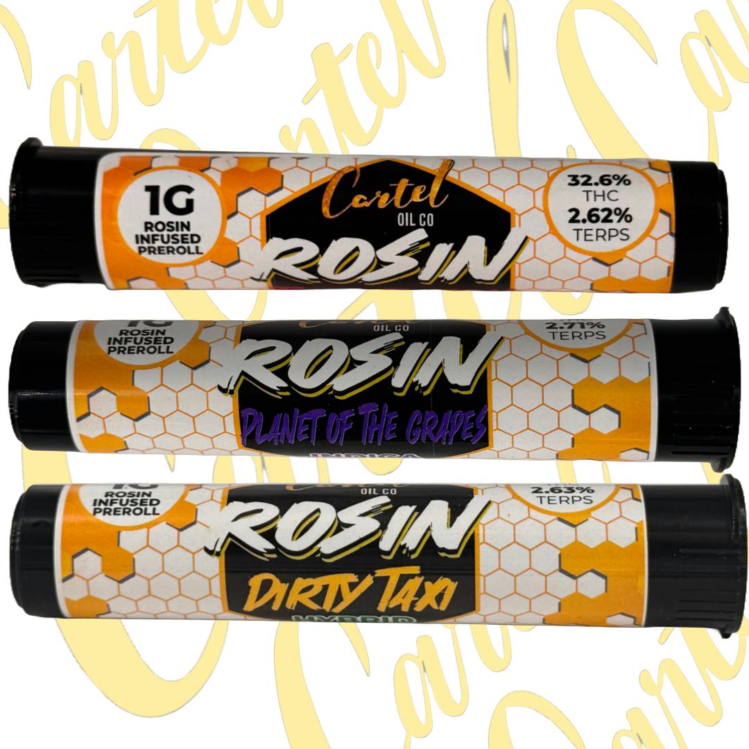 Photograph of product: Cartel - Rosin Infused Pre Roll - Lemon Cherry Sherb x Space Ape