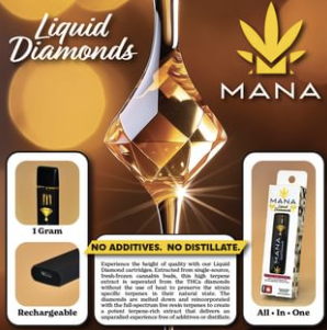 Photograph of product: Mana Extracts | Grapefruit - Liquid Diamonds A.I.O.