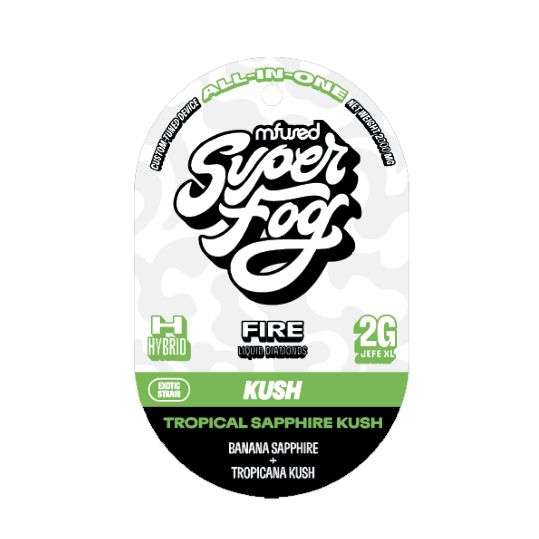 Photograph of product: FIRE Jef 1G 2PK Disposable- Tropical Sapphire Kush