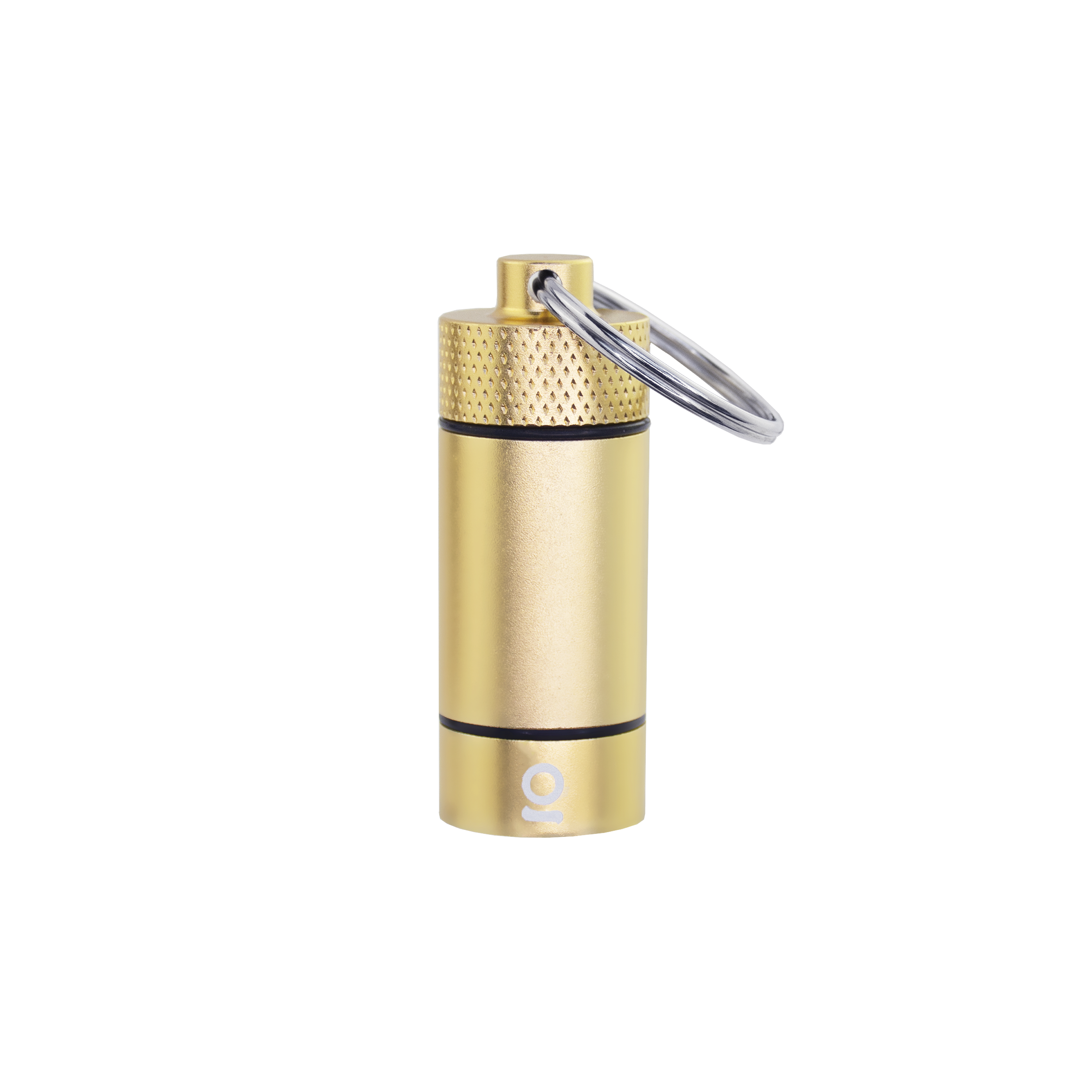 Photograph of product: Aluminum Storage Flower Key Chain | Gold
