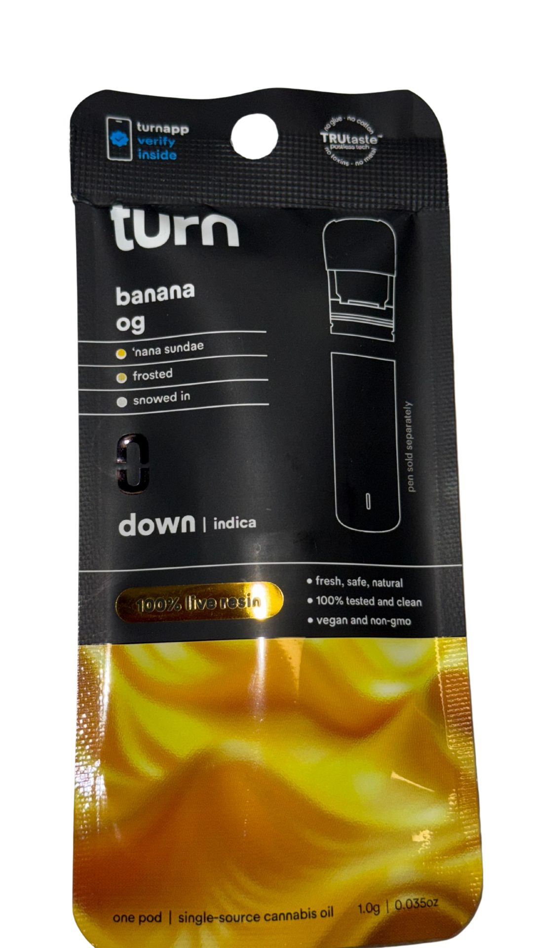 Photograph of product: Down - Banana OG | Live Resin Pod | 1g