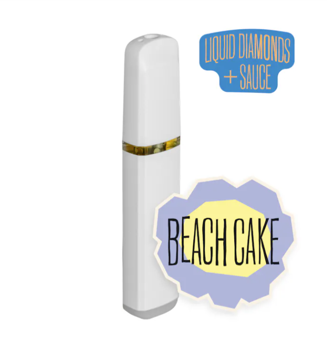 Photograph of product: District Oui'd - Beach Cake Liquid Diamonds & Sauce Disposable (2g)