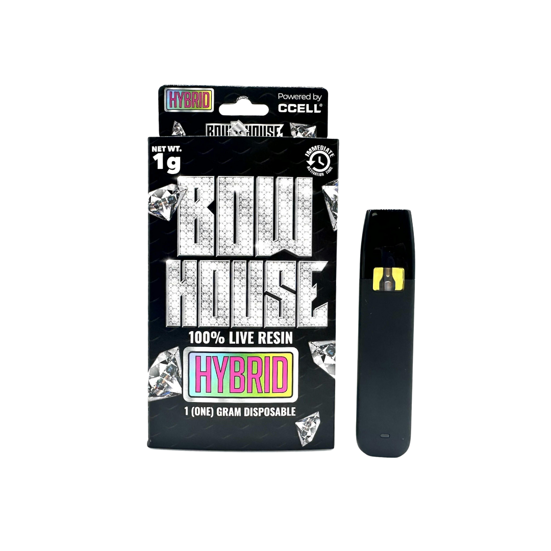 Photograph of product: Bow House Live Resin Disposable | White Runtz