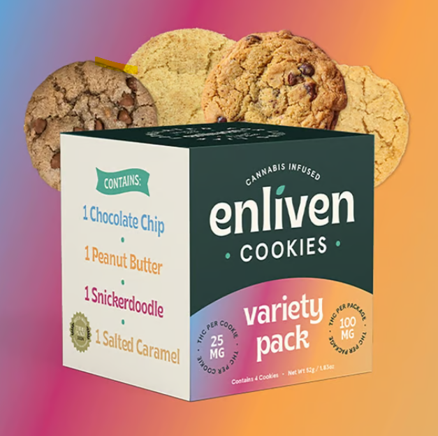 Photograph of product: Cookie Variety Pack 100mg 4pk