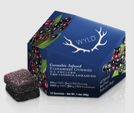 Photograph of product: Gummies | Elderberry | 2:1 TH-oui:CBN | 10 x 10mg