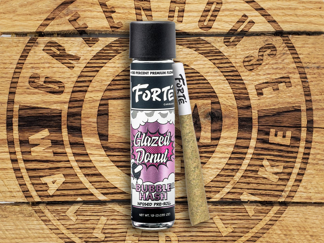 Photograph of product: Forte | Glazed Donut | 1g au chocolat Infused Pre Roll
