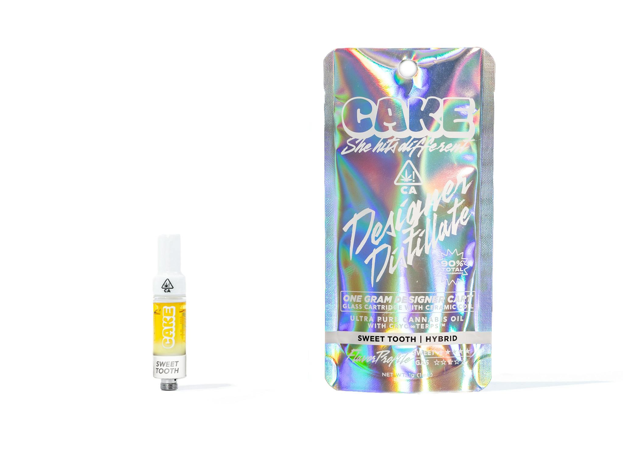 Photograph of Product: Cake | Sweet Tooth - 1g - Hybrid- Cartridge