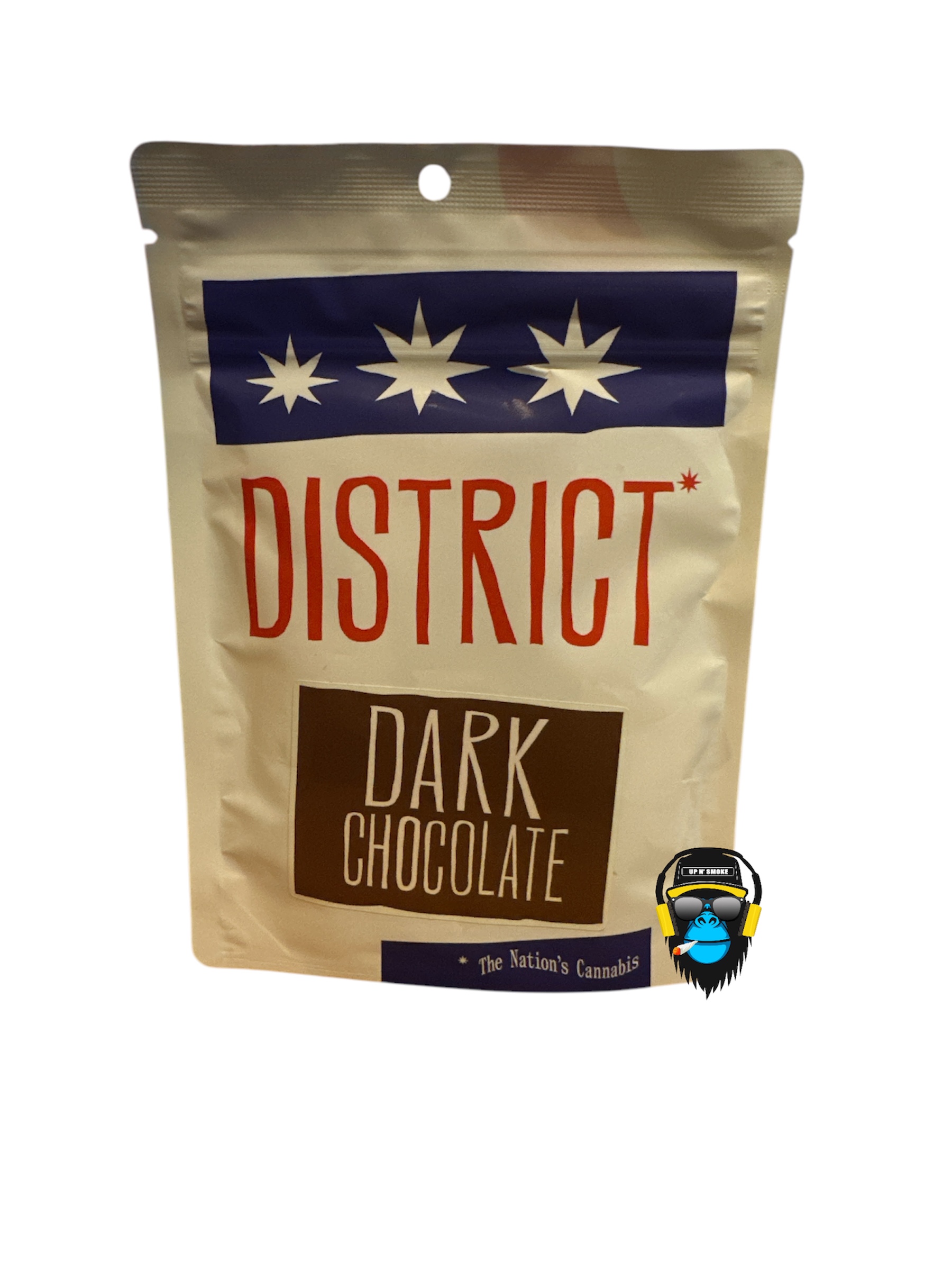 Photograph of product: District Oui'd: Plain Chocolate 200MG Bar (10x20mg)