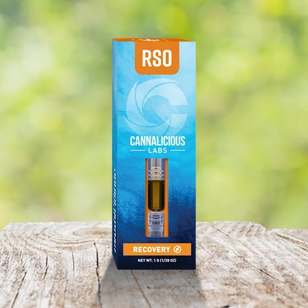 Photograph of product: Cannalicious | Recovery Blend | 1G RSO Dart