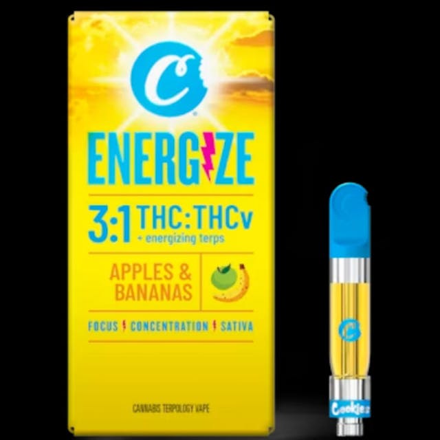 Photograph of product: Apples & Bananas 3:1 TH-oui/ TH-ouiv Energize 1g Cart - 