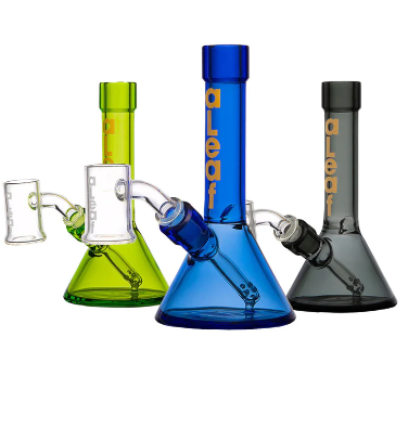 Photograph of product: aLeaf | Glass Beaker Dab Rig | 5" 10mm Assorted Colors