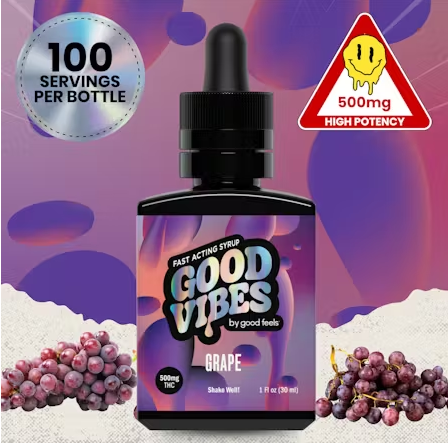 Photograph of product: Good Vibes | Grape | Tincture | 500mg