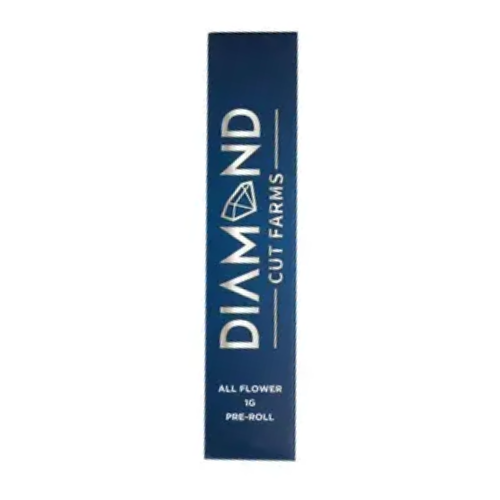 Photograph of product: Diamond Cut 1g Preroll King Size Zkittles