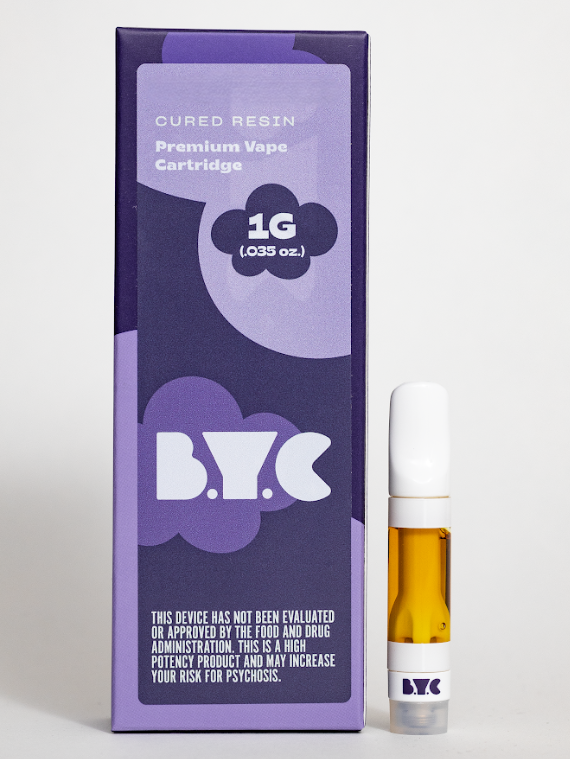 Photograph of product: BYC - Caribbean Cream Cured Resin Vape 1g