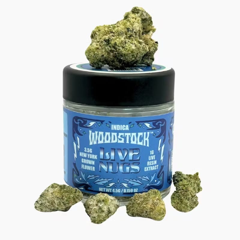 Photograph of product: Live Nugs- Infused Flower- GG4 x Modified Grapes Live Resin (I) - 3.5g