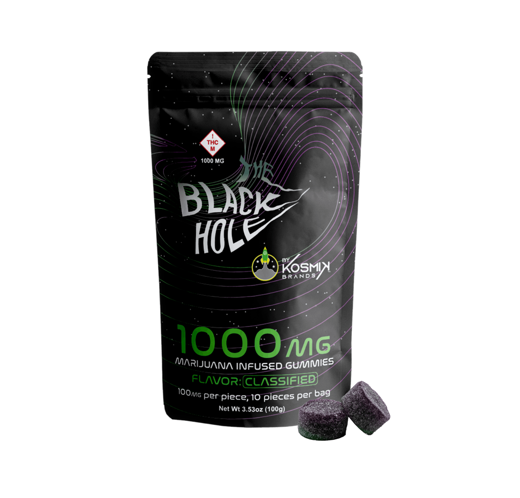 Photograph of Product: Kosmik - Edible - Blackhole Yellow (Lemon Lime)