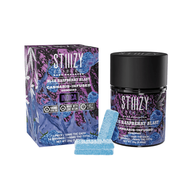 Photograph of product: Blue Raspberry Blast | Gummies 100mg - 
