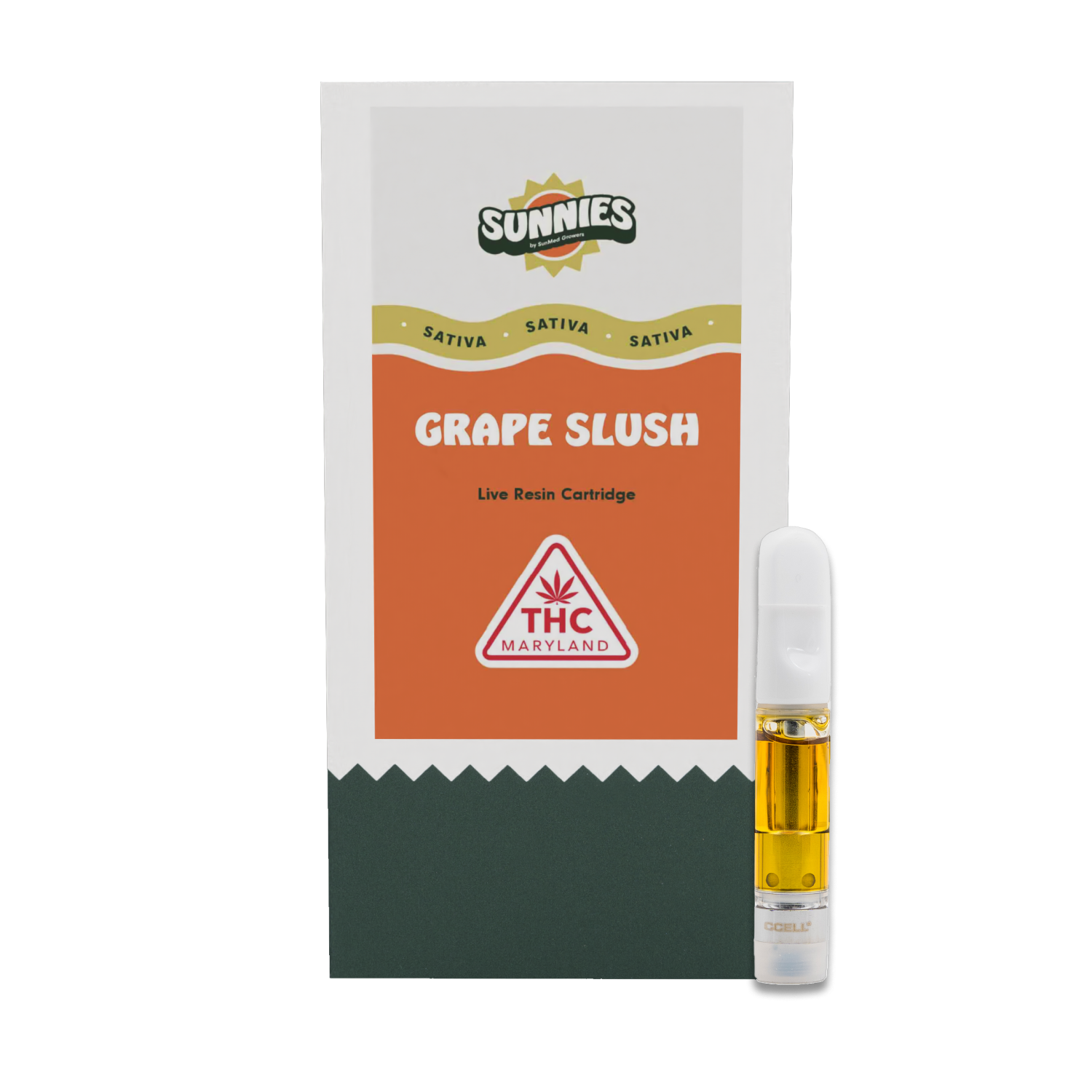 Photograph of product: Grape Slush Live Resin Cartridge 1.0g