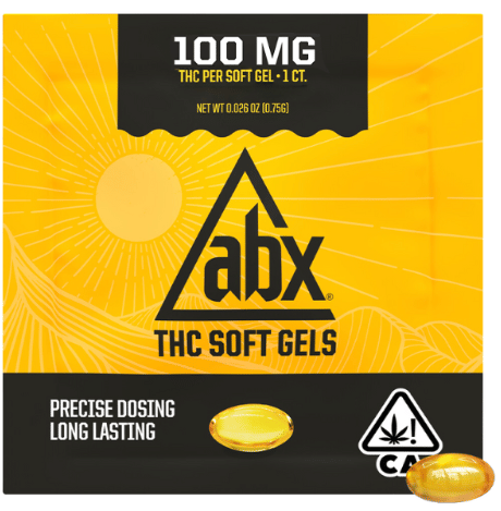 Photograph of product: 100mg THC Soft Gels | 1ct - 