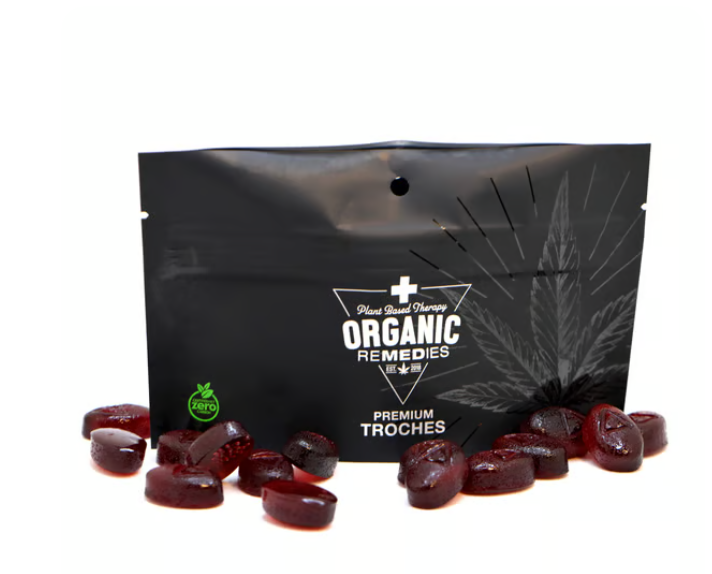 Photograph of product: Black Cherry Live Resin Troches 50mg/15pk (750mg)