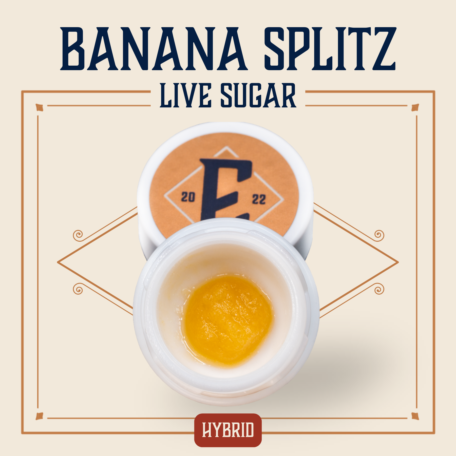 Photograph of Product: Elevate: Concentrate | Banana Splitz | Cured Sugar | 1g