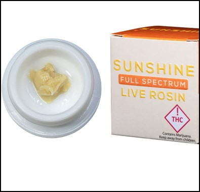 Photograph of product: Sunshine Extracts 90u Rosin | Cappy Bobby (H)