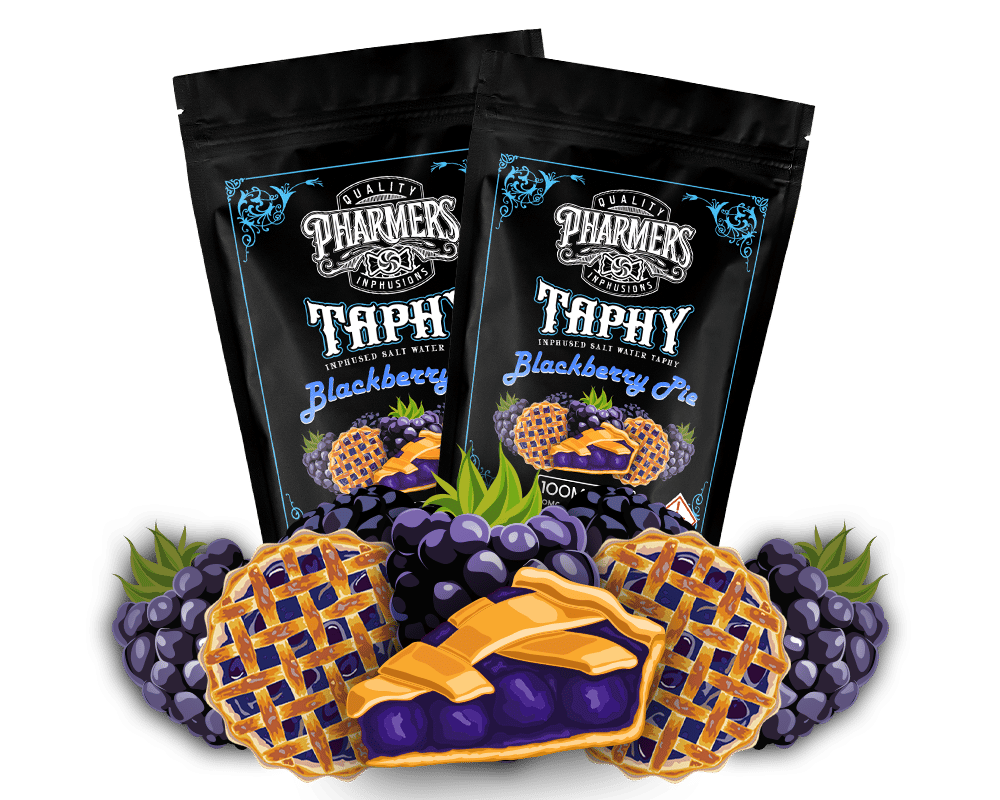 Photograph of product: Blackberry Pie Taphy 100mg