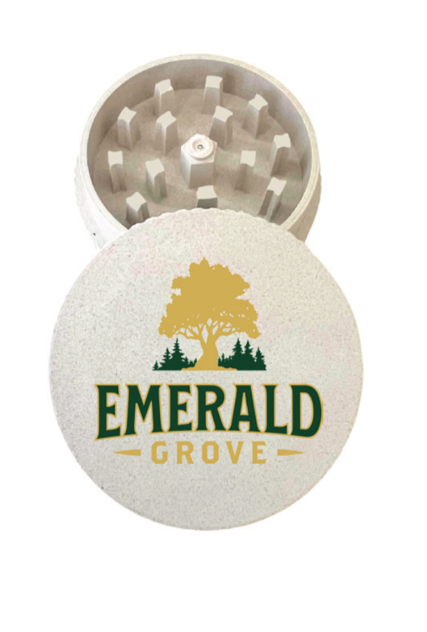 Photograph of product: Hemp Grinder | 2 Piece | Emerald Grove