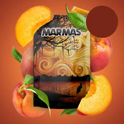 Photograph of product: Georgia Peach | Marmas 1:1 Fruit Chews | 20 Pack (100mg)