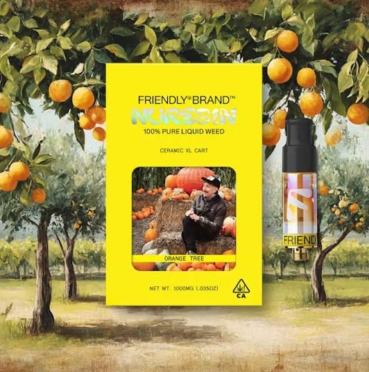Photograph of product: Friendly - Orange Tree - Nucleus Nu-Resin Cart - 1g - 