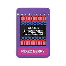 Photograph of product: Codes Member Berry Infused 3pk Pre-rolls | 2.1g