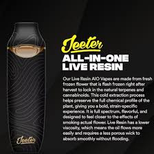 Photograph of product: Jeeter - Live Resin Disposable Vape Cart - Green Jacket Kush