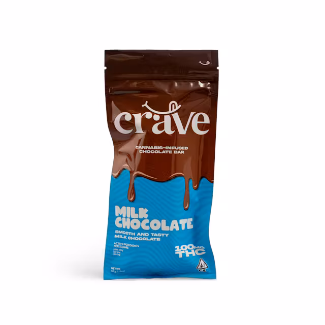 Photograph of Product: Crave | Choc Bar 100mg | Milk Chocolate