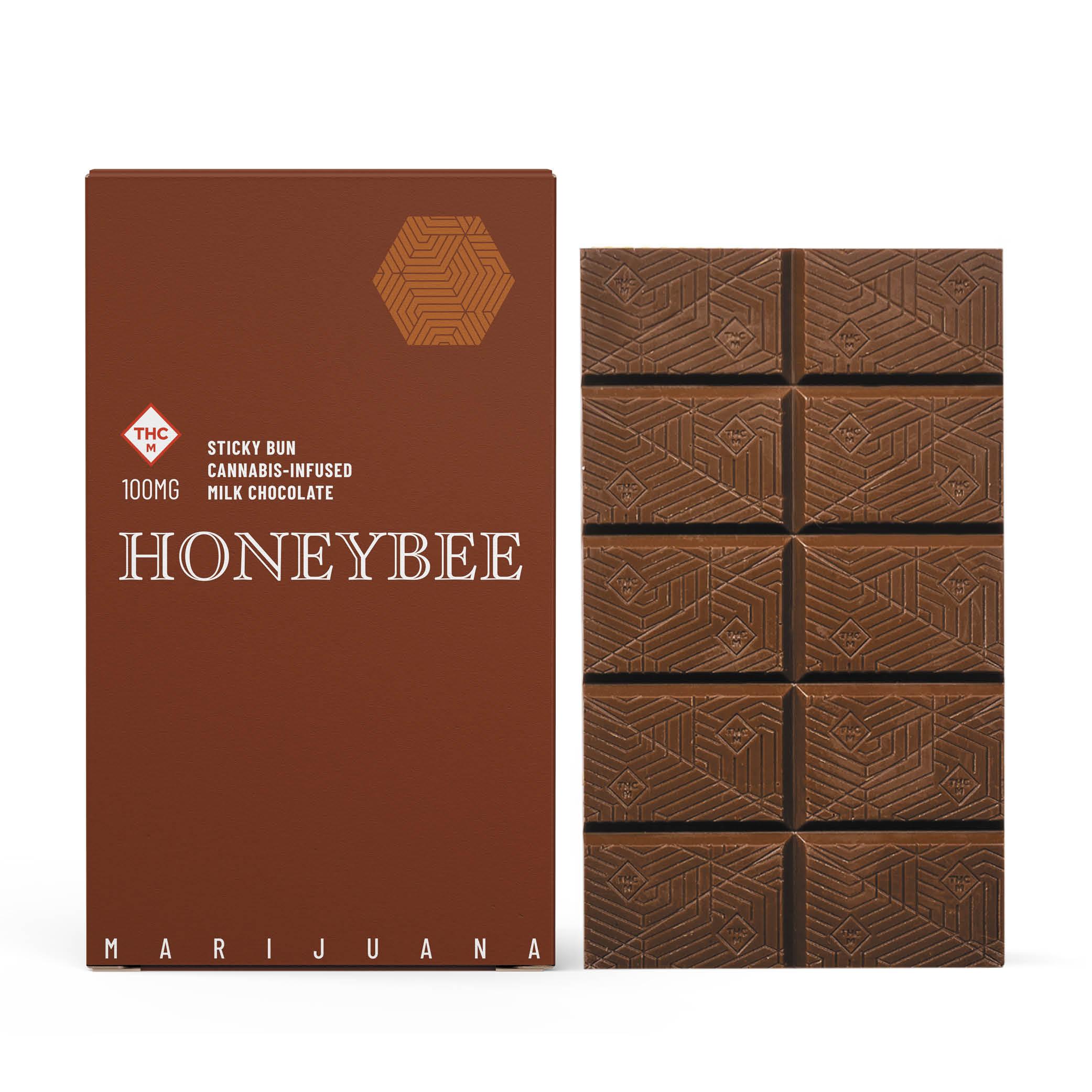 Photograph of product: 100mg Chocolate Bar | Sticky Bun