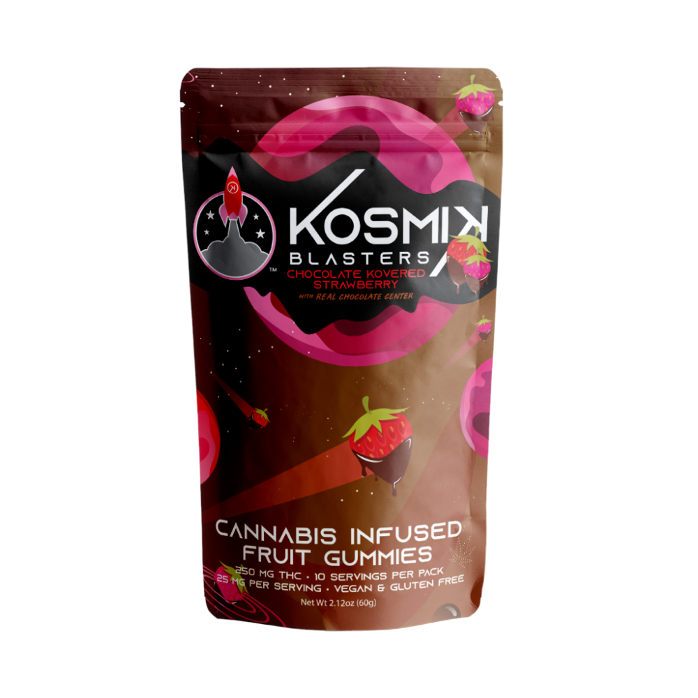 Photograph of product: Chocolate Kovered Strawberry Gummies 10pk