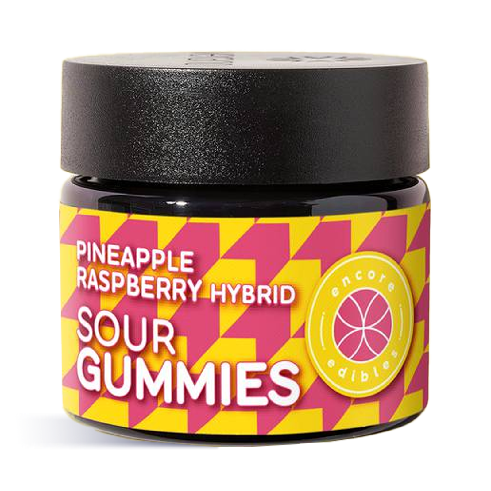 Photograph of product: Pineapple Raspberry Hybrid Sour Gummies