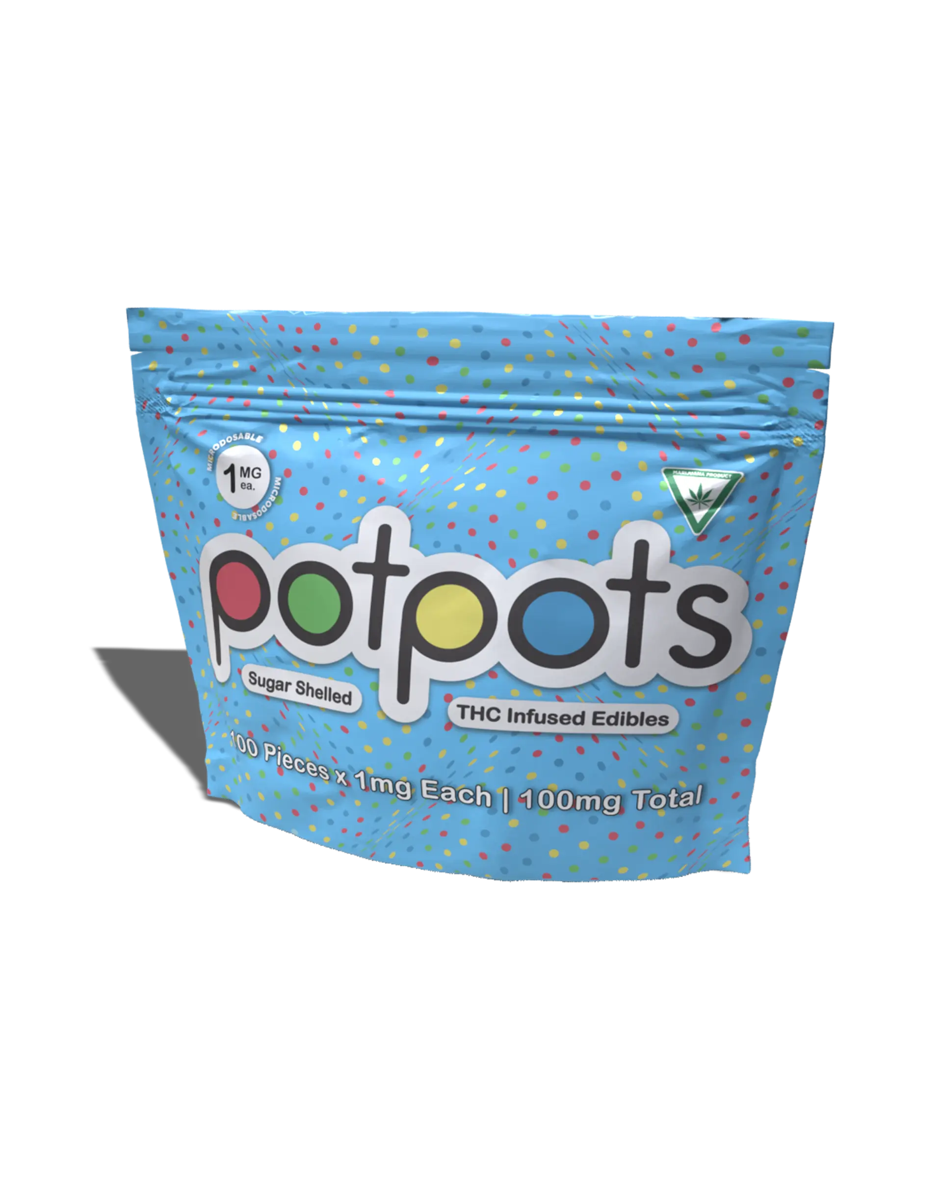 Photograph of product: 100mg | Pot Dots | Chocolate