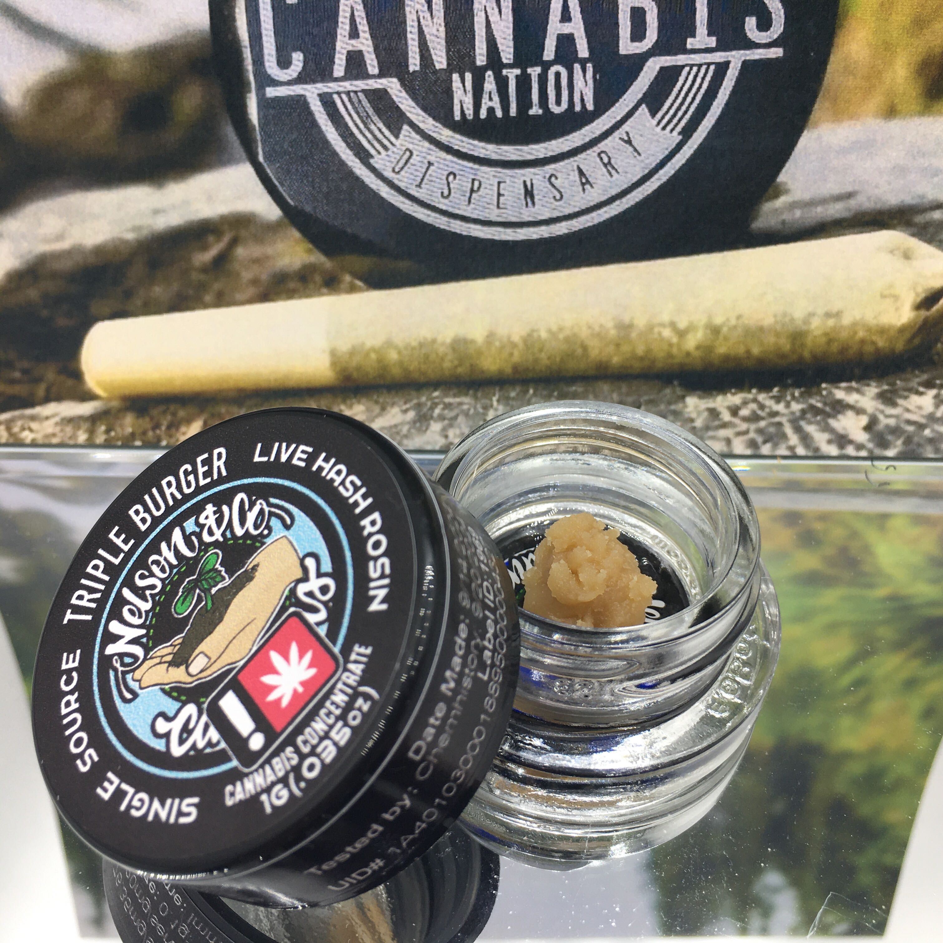 Photograph of product: Live Rosin | Triple Burger | 1g