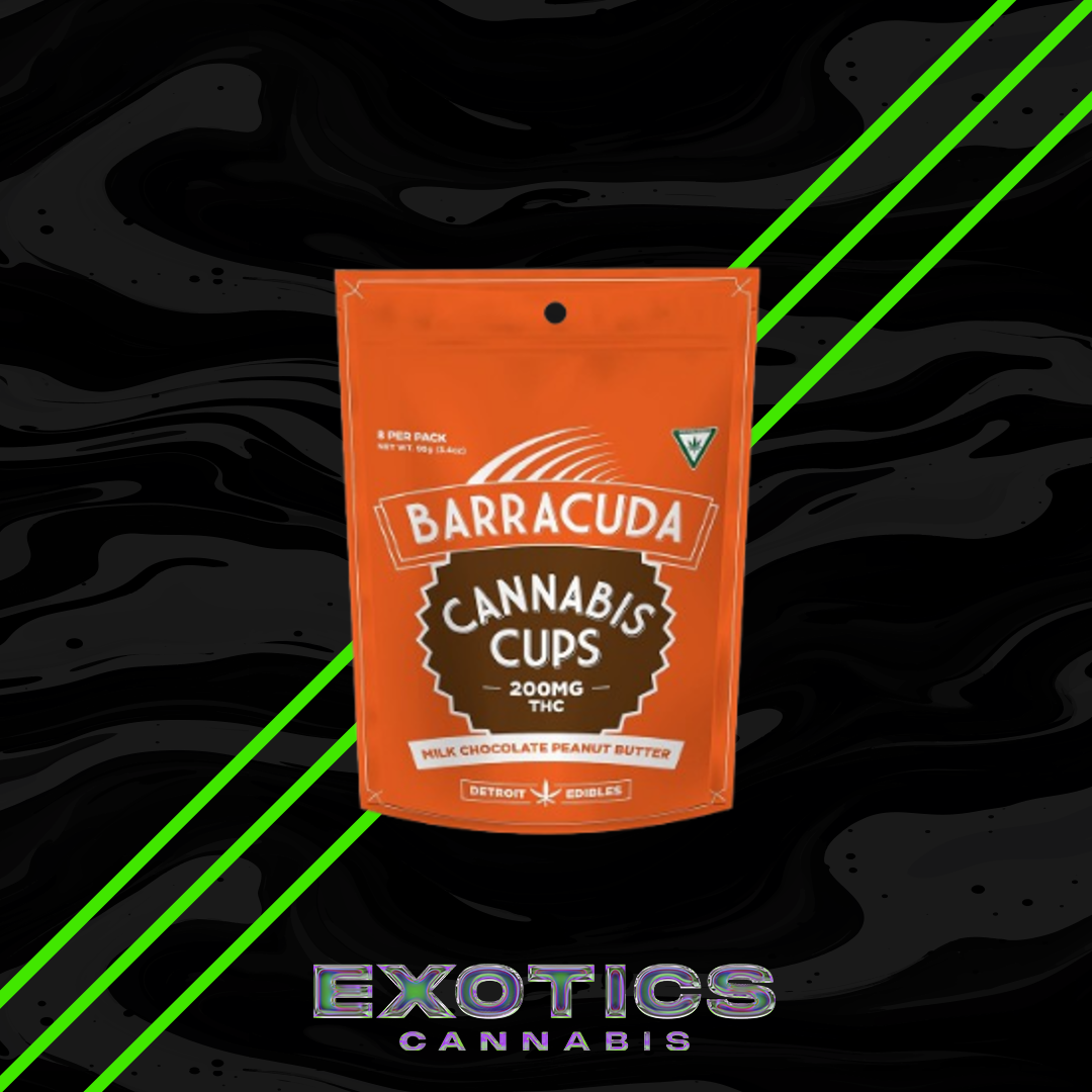 Photograph of product: Barracuda Cup - Peanut Butter Milk Chocolate Cups 200mg (2/$20)