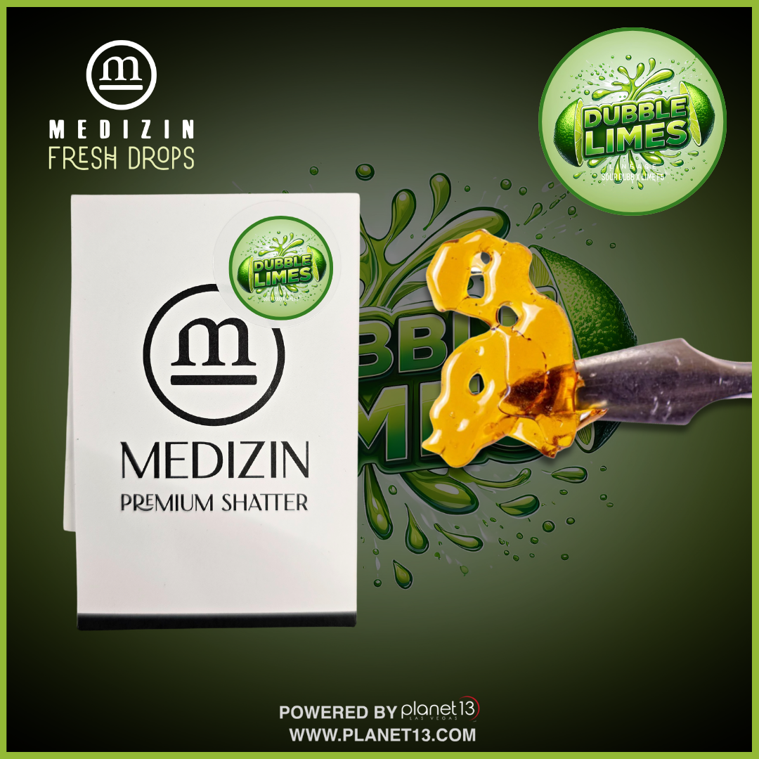 Photograph of product: Dubble Limes .5g Shatter