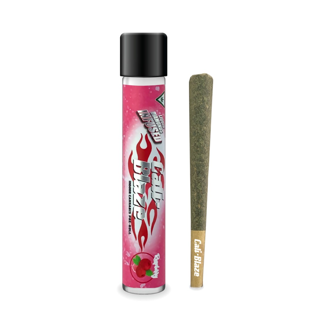 Photograph of product: Cali Blaze Infused Preroll | Raspberry
