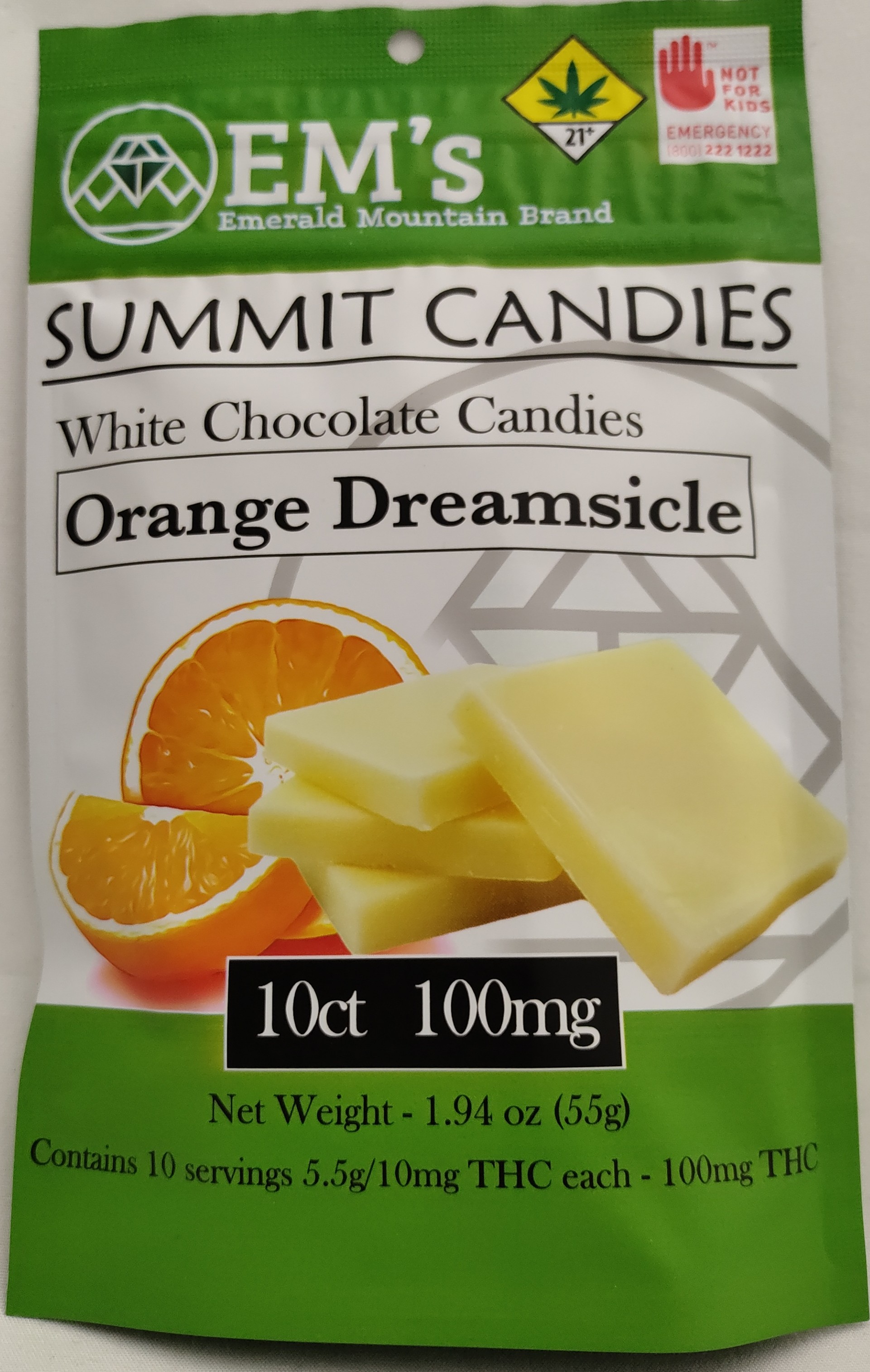 Photograph of product: White Chocolate Orange Dreamsicle | 10 Pack