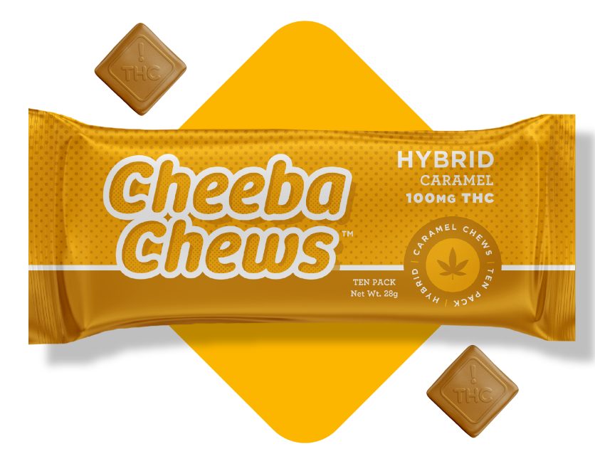 Photograph of product: Cheeba Chews Caramel Hybrid Taffy
