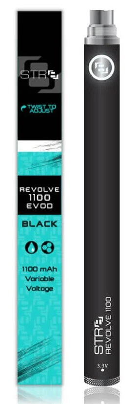 Photograph of Product: STR8 Revolve 510 Thread 1100 mAh Evod Batteries
