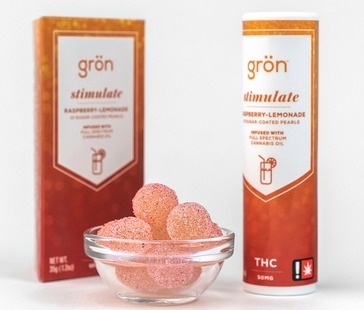 Photograph of product: gron - 100mg - TH-oui Raspberry Lemonade Pearls
