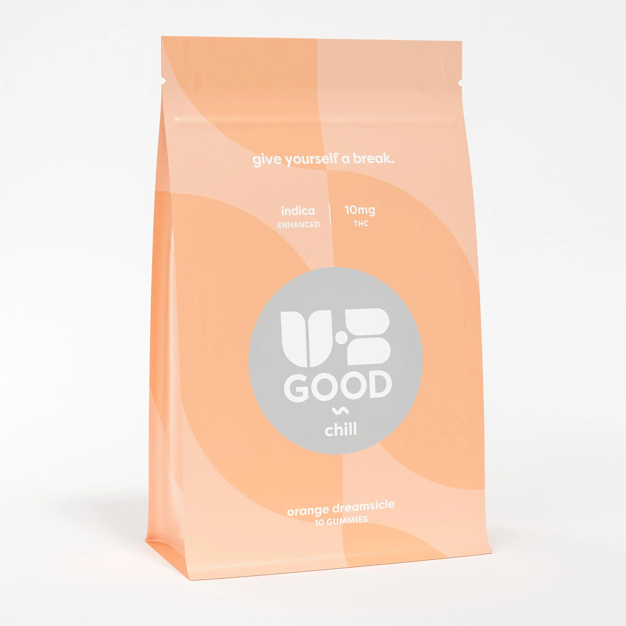Photograph of product: UB Good - Orange Dreamsicle Chill Gummies 10pk - 100mg