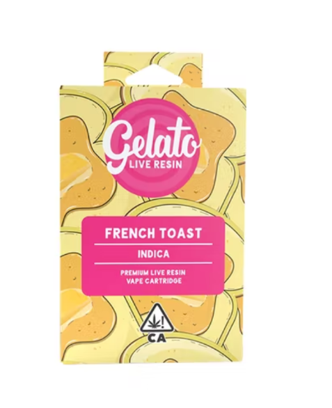 Photograph of product: FRENCH TOAST 1G LIVE RESIN CARTRIDGE