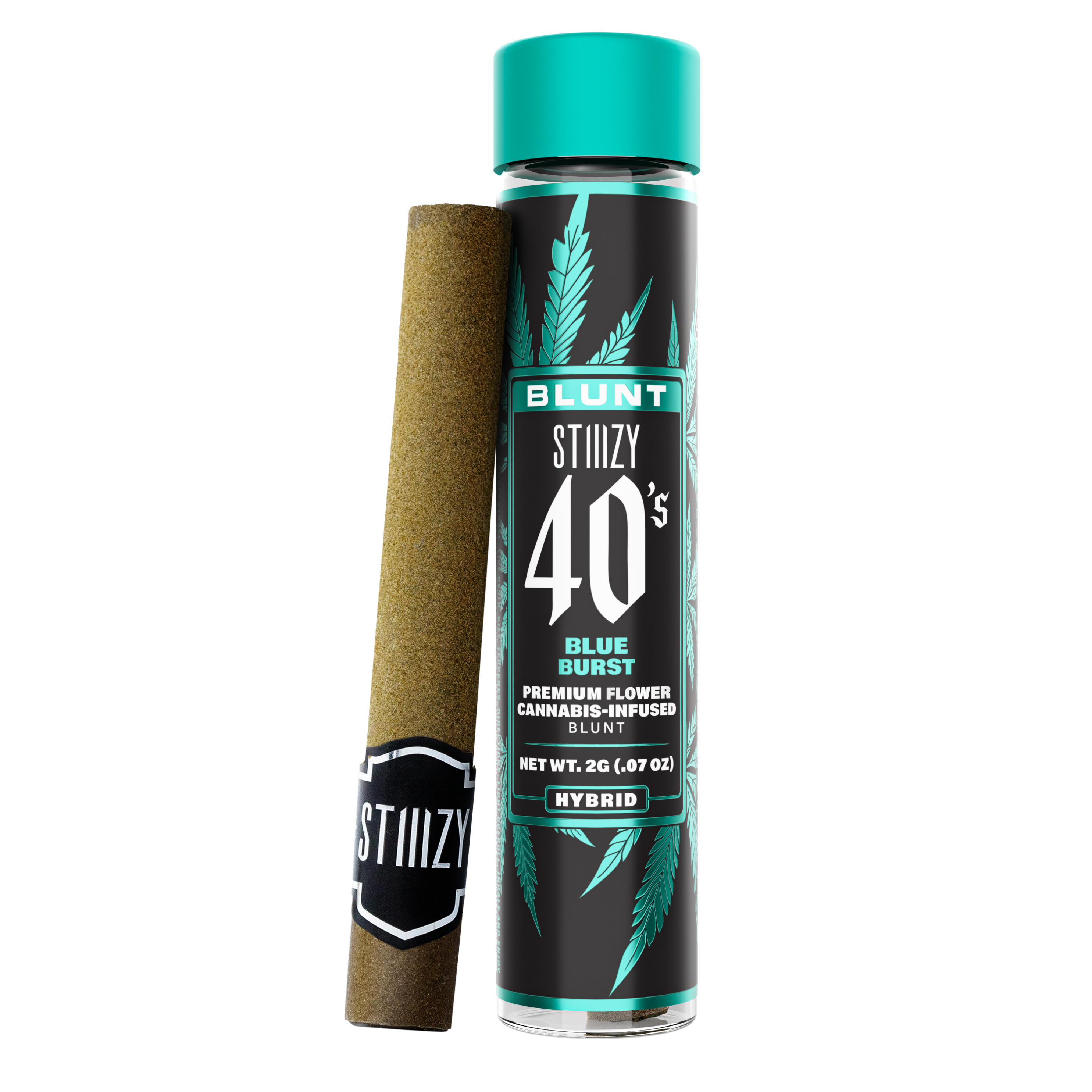 Photograph of product: Stiiizy - Infused Blunts 40's - Blue Burst (H) (2.0g)
